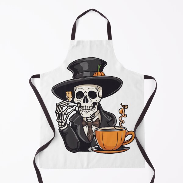 Item preview, Halloween Coffee Drinking Skull  designed and sold by Mr-Peace-Shop.