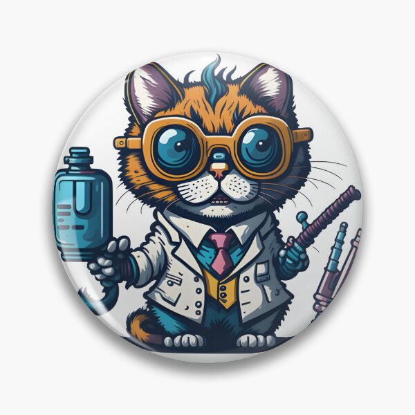 Item preview, Crazy scientist cat. designed and sold by ratchawoot.