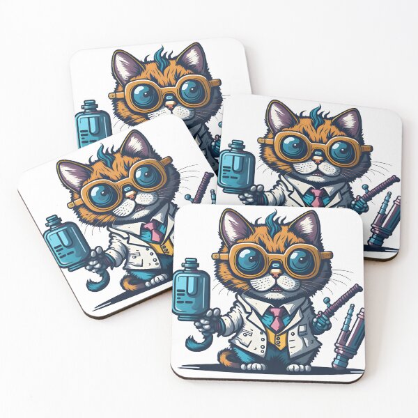 Item preview, Crazy scientist cat. designed and sold by ratchawoot.