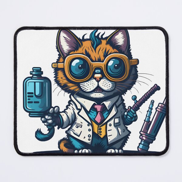 Item preview, Crazy scientist cat. designed and sold by ratchawoot.