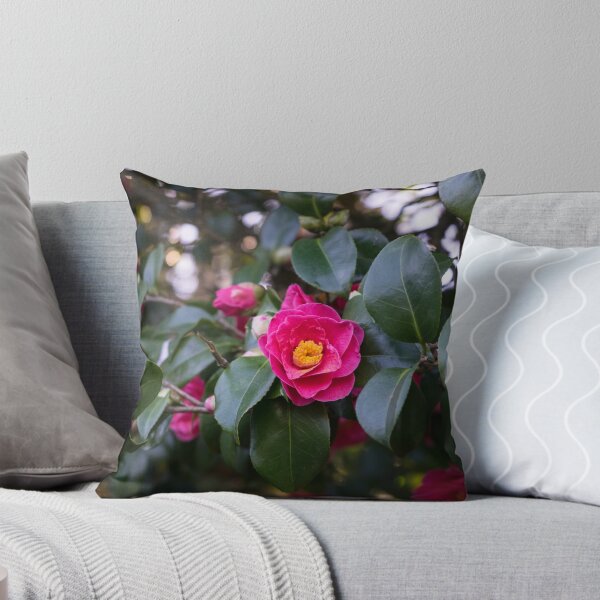 Item preview, Hot Pink Camellias Glowing in the Shade designed and sold by Georgia Mizuleva.