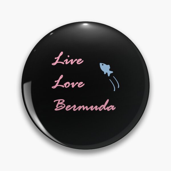 Item preview, Live Love Bermuda Script Jumping Fish Dark Color designed and sold by TinyStarAmerica.
