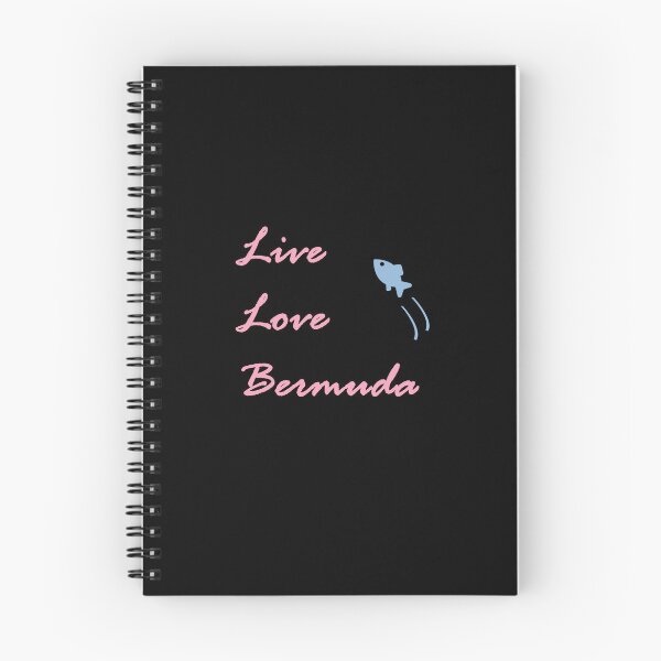 Item preview, Live Love Bermuda Script Jumping Fish Dark Color designed and sold by TinyStarAmerica.