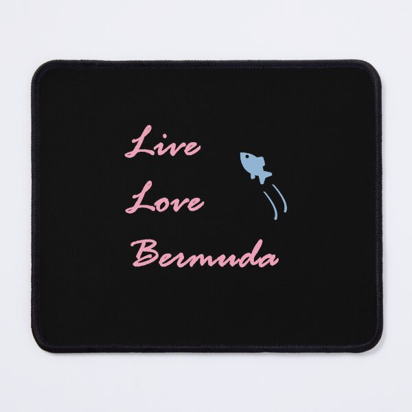 Item preview, Live Love Bermuda Script Jumping Fish Dark Color designed and sold by TinyStarAmerica.