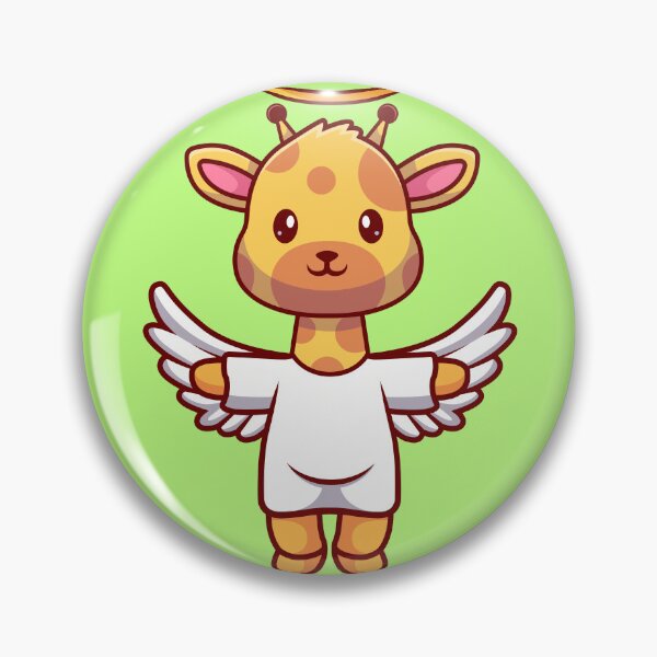Item preview, Heavenly Heights: Cute Giraffe Angel Takes Flight designed and sold by hjian8219.