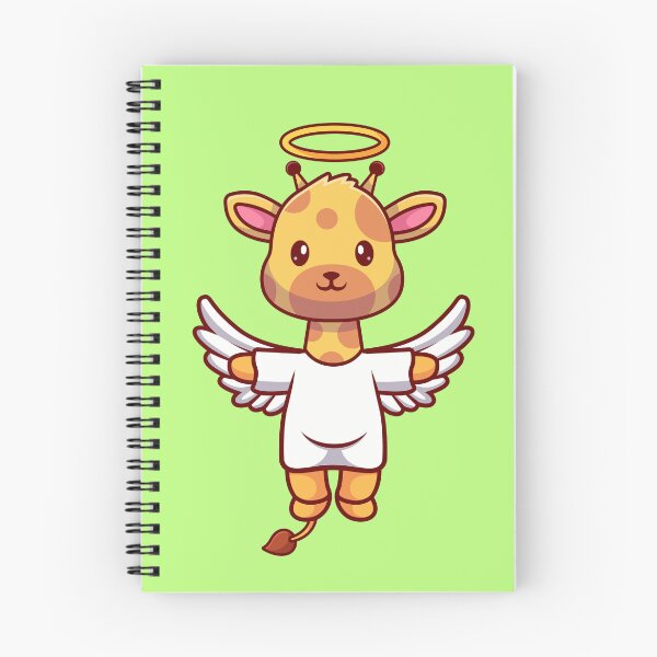 Item preview, Heavenly Heights: Cute Giraffe Angel Takes Flight designed and sold by hjian8219.
