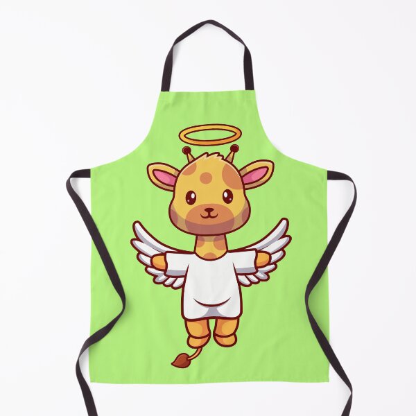 Item preview, Heavenly Heights: Cute Giraffe Angel Takes Flight designed and sold by hjian8219.