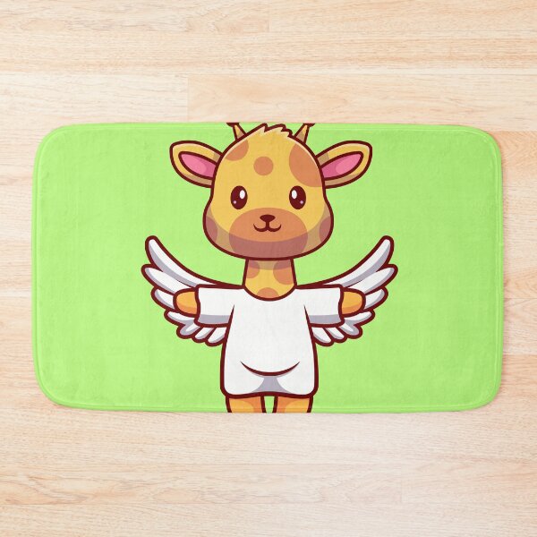Item preview, Heavenly Heights: Cute Giraffe Angel Takes Flight designed and sold by hjian8219.