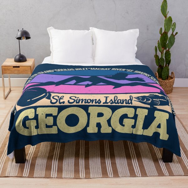 Item preview, St. Simons Island Georgia Sunset Retro Vintage Local Pride Logo designed and sold by CRHPOD20.