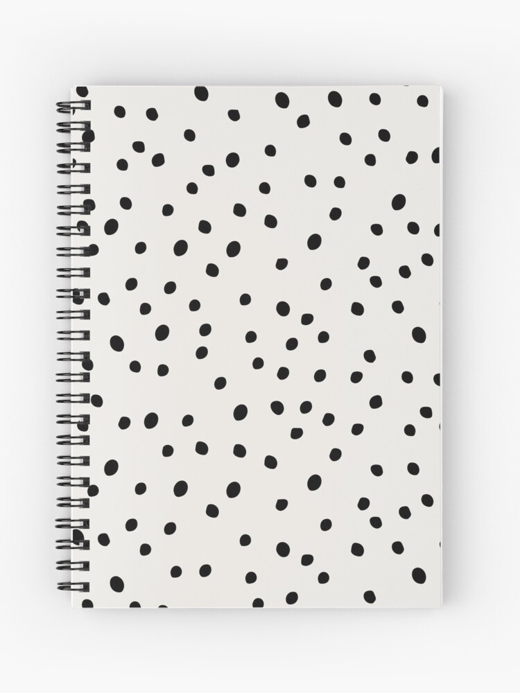 dotted-print notebook