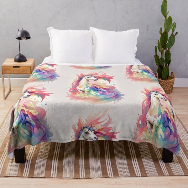 Item preview, Vibrant Watercolor Pony designed and sold by Geddit Designs.