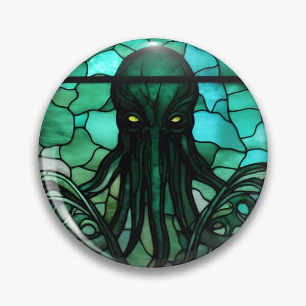 Item preview, HALLOWEEN  Cthulhu in Stained Glass designed and sold by RedHandedOD.