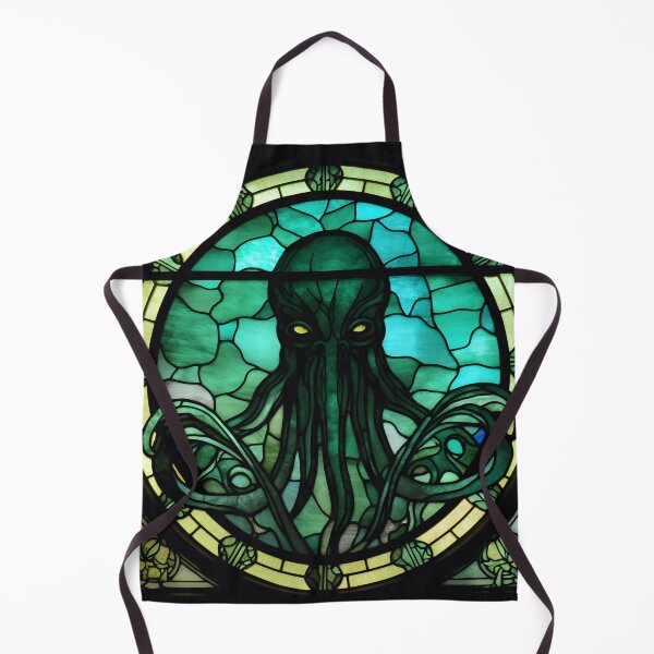 Item preview, HALLOWEEN  Cthulhu in Stained Glass designed and sold by RedHandedOD.