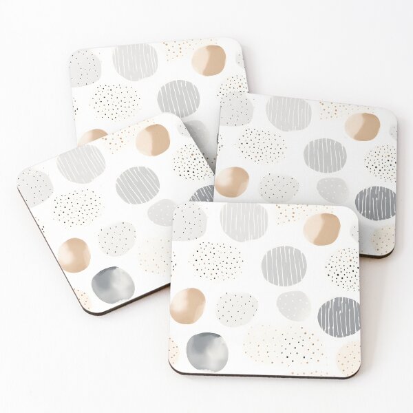 Item preview, Neutral Polka Dots designed and sold by NikFoxx.