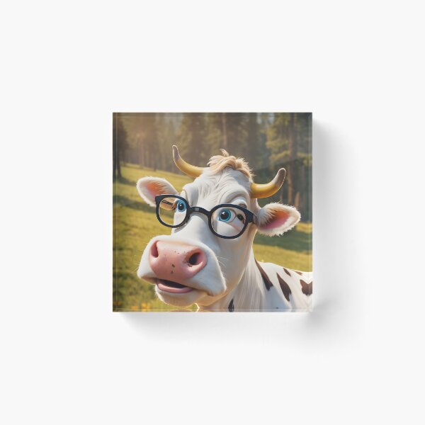 Item preview, Cow with Glasses designed and sold by DwldDesigns.