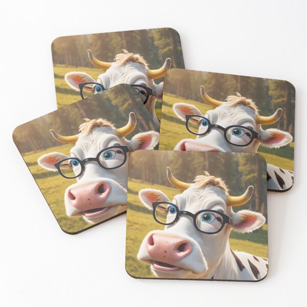 Item preview, Cow with Glasses designed and sold by DwldDesigns.