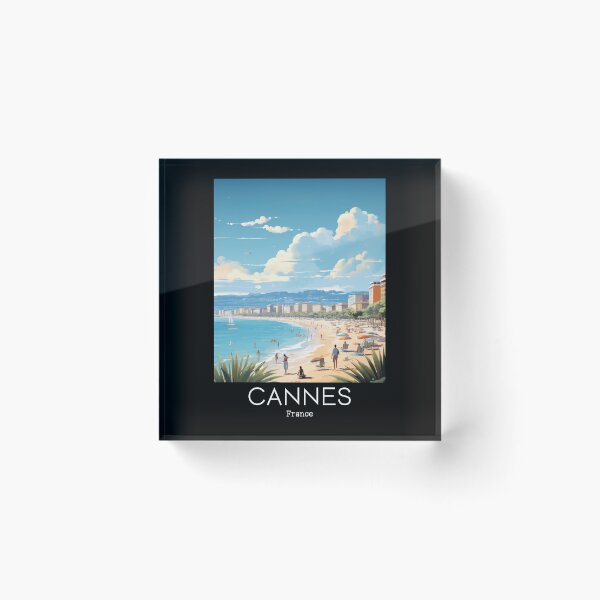 Item preview, A Vintage Travel Illustration of Cannes - France designed and sold by GoodOldVintage.