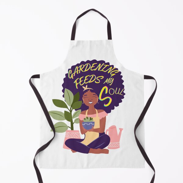 Item preview, Cute Gardening Feeds My Soul Afro Design designed and sold by Orrluxbiz.