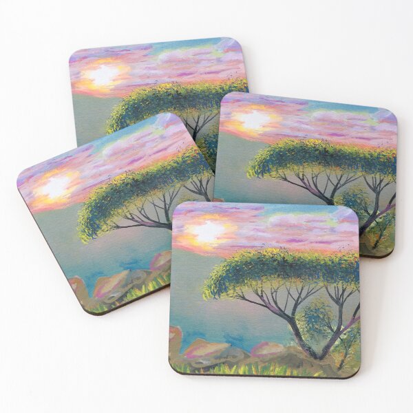 Item preview, Sunrise over Dining Room Rocks Mountain designed and sold by HelenWarnerART.