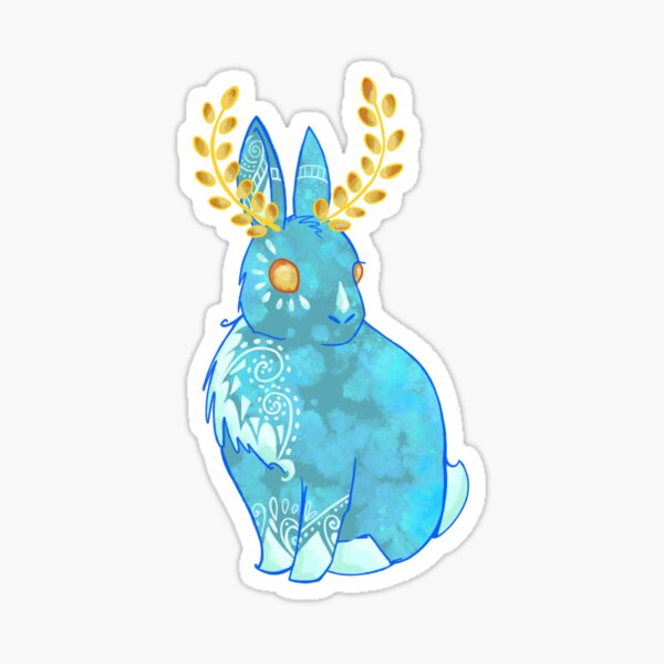 Lapin Blupee bleu Sticker