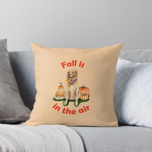 Item preview, Fall season with dog and pumpkins designed and sold by LiliyaHarpe.