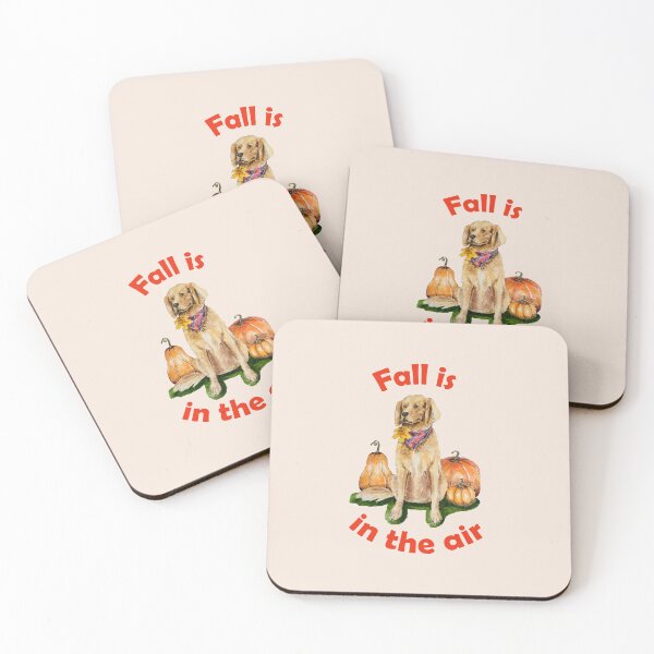 Item preview, Fall season with dog and pumpkins designed and sold by LiliyaHarpe.