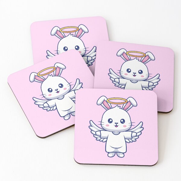 Item preview, Angelic Ascent: Cute Rabbit Soars on Holiday Wings" designed and sold by hjian8219.