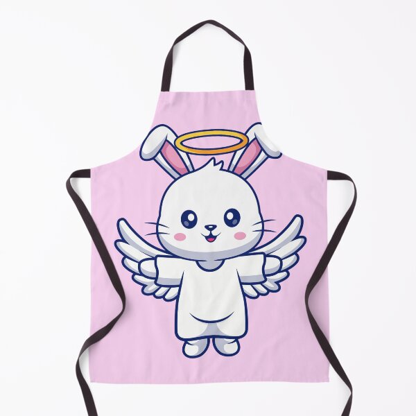 Item preview, Angelic Ascent: Cute Rabbit Soars on Holiday Wings" designed and sold by hjian8219.