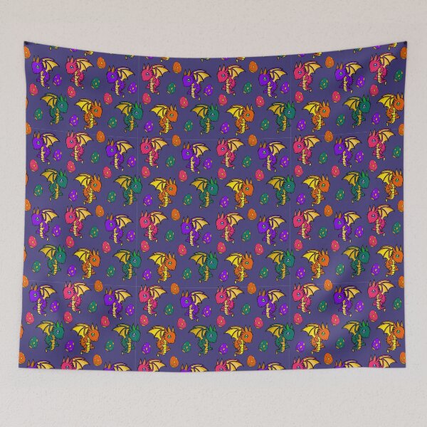 Item preview, Colorful Dragons With Rainbow Eggs designed and sold by moonphiredesign.
