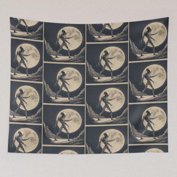 Item preview,  Alien hidden on the moon designed and sold by RyoSaeba90.