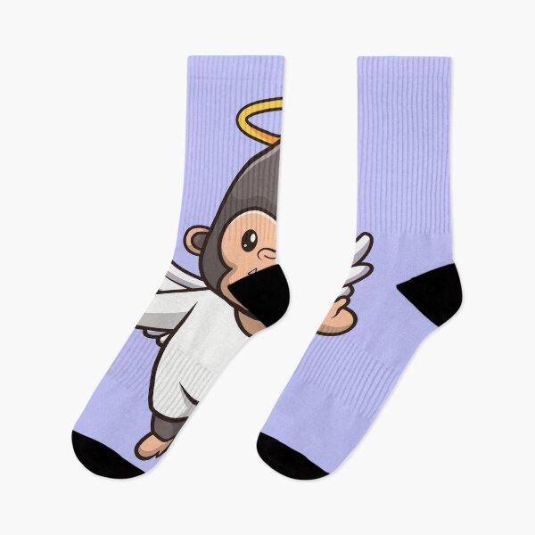 Item preview, Ape in the Sky: Cute Gorilla Angel Takes Flight designed and sold by hjian8219.