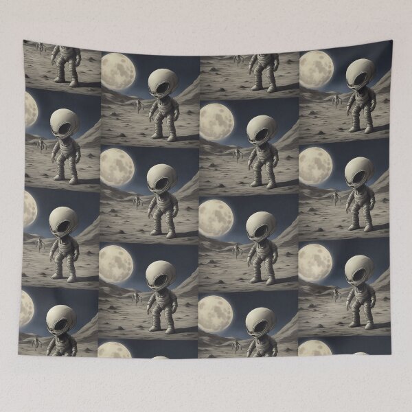 Item preview, Tiny Extraterrestrial on the Moon designed and sold by RyoSaeba90.