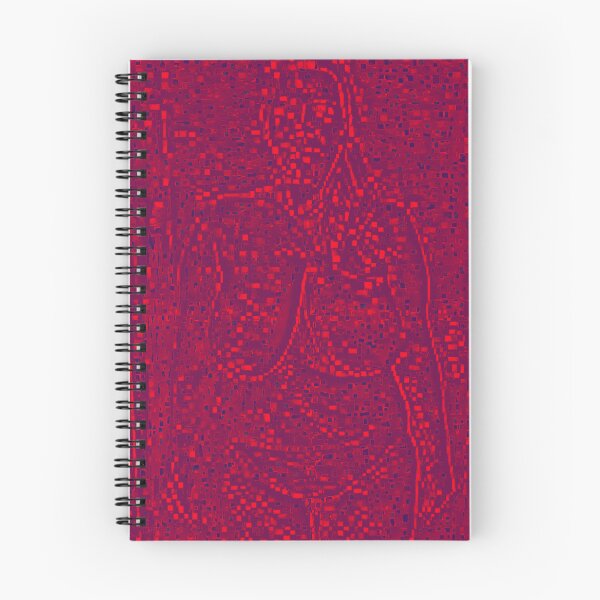 Item preview, Abstract female nude in shades of crimson designed and sold by pulchritude560.