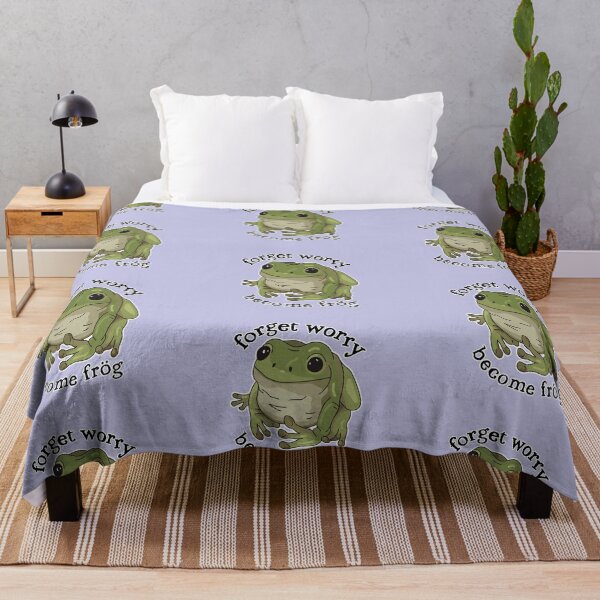 Item preview, Forget Worry Frog - Funny Cute Frogs Toad Mental Health Anxiety Frog designed and sold by BoyPilot Goods.