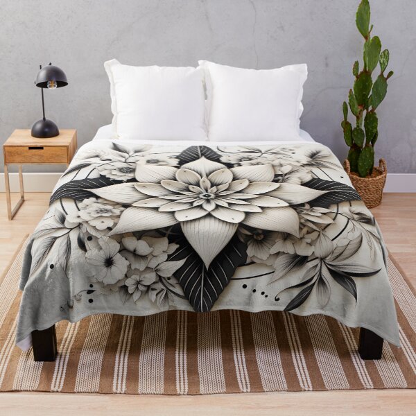 Item preview, 3D Black and White Flower designed and sold by John-NW-Shop.