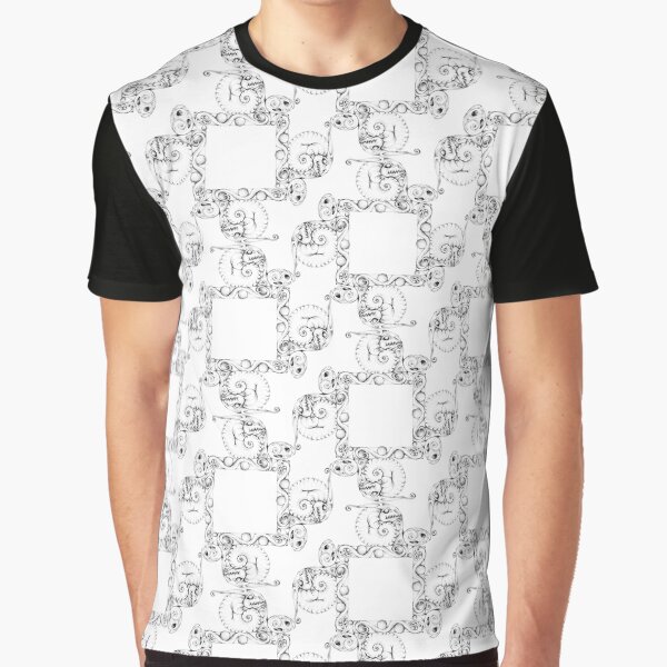 Dragon Life Cycle Pattern Graphic T-Shirt