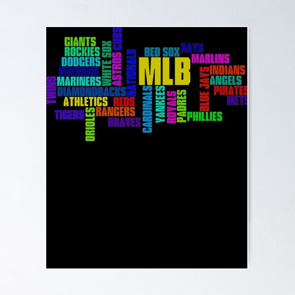 Item preview, MLB Team Typography designed and sold by Libbieomaguera.