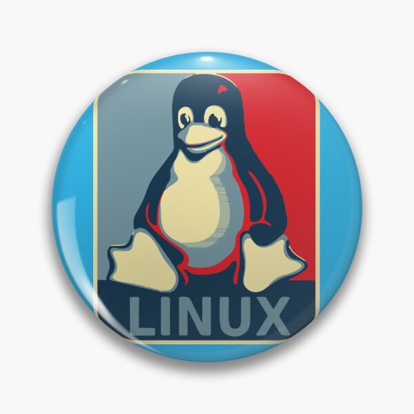 Item preview, Linux Tux Penguin Obama Poster 1 designed and sold by AndreaDavids.
