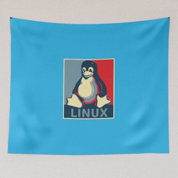 Item preview, Linux Tux Penguin Obama Poster 1 designed and sold by AndreaDavids.