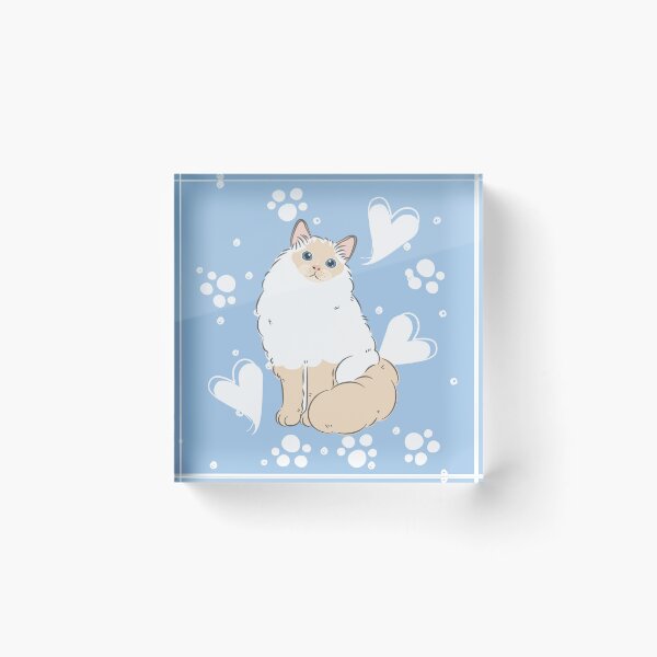 Item preview, Red Point Ragdoll Cat  designed and sold by lulululupaint.