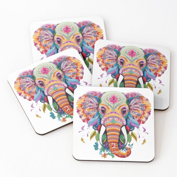 Item preview, Embroidered elephant designed and sold by yingthai.