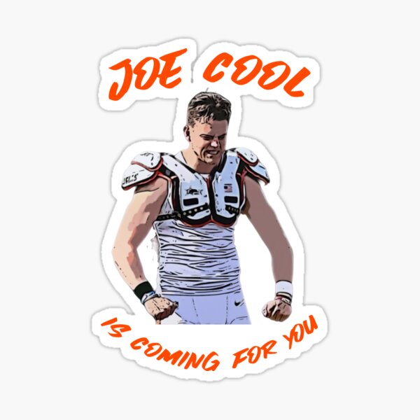 Joe Burrow Cincinnati Bengals STICKER - Joe Cool NFL Joey B Cincy