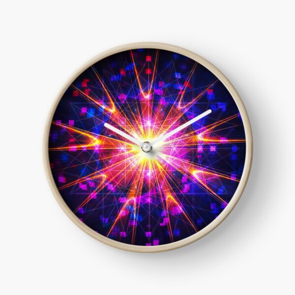 Crystal Disco Star [Flower of Life Pattern] [Star of David] | Fractal Art by Douglas James Clock