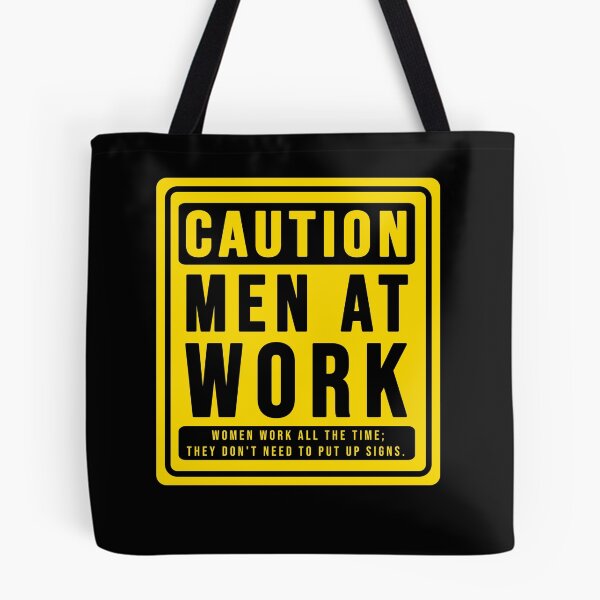 Item preview, Funny construction phrase caution men at work designed and sold by DisenyosDeMike.