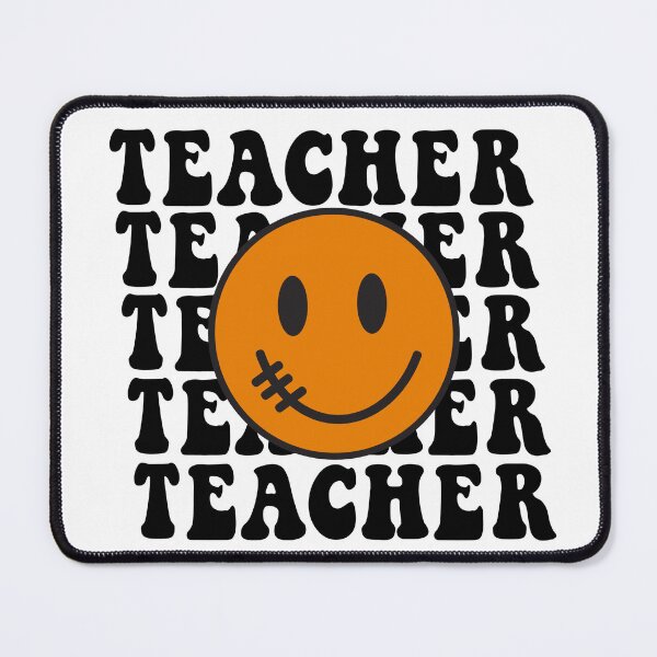 Artikelvorschau, Lehrer-Retro-Smiley entworfen und verkauft von ClariseDesigns.