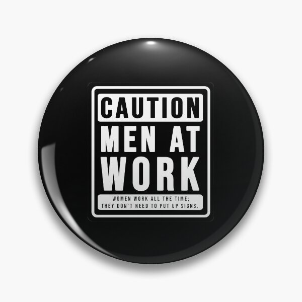 Item preview, Funny construction phrase caution men at work designed and sold by DisenyosDeMike.