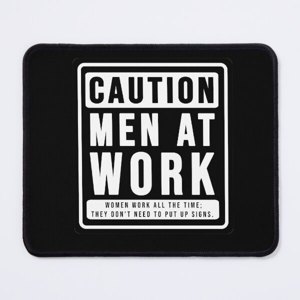 Item preview, Funny construction phrase caution men at work designed and sold by DisenyosDeMike.