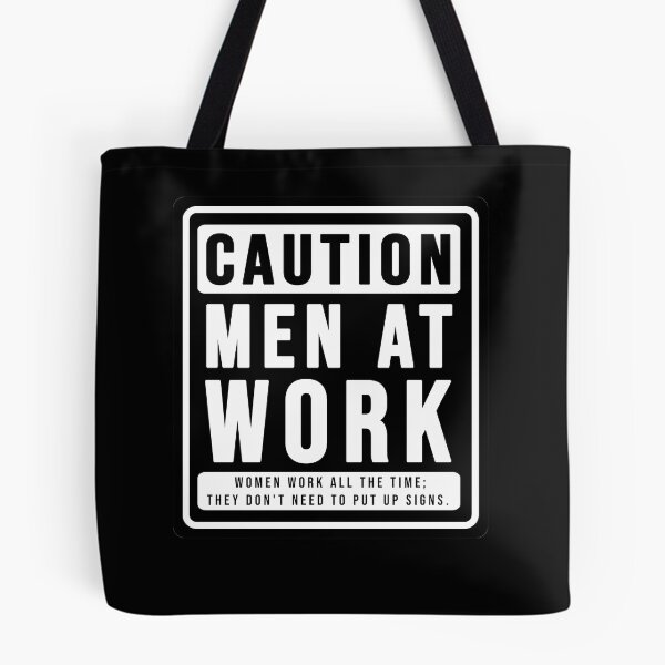 Item preview, Funny construction phrase caution men at work designed and sold by DisenyosDeMike.