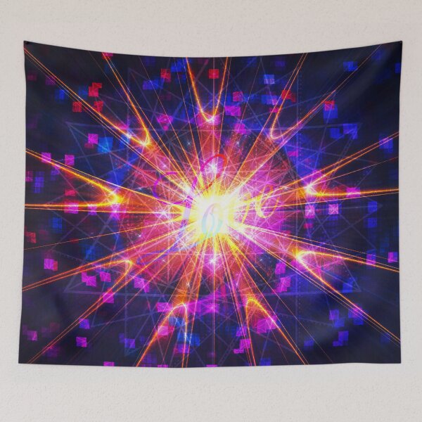 Item preview, Crystal Disco Star [Love] [Flower of Life Pattern] [Star of David] | Fractal Art by Douglas James designed and sold by SirDouglasFresh.