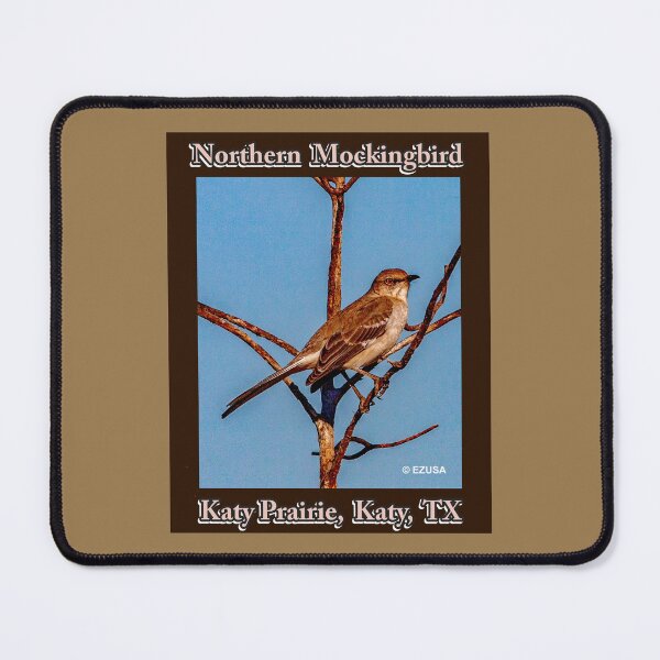 Item preview, Give Someone You Love The Bird, Northern Mockingbird, Katy Prairie, Katy, Texas, The Northern Mockingbird Is The State Bird Of Texas.  designed and sold by MoreEZUSA-Here.